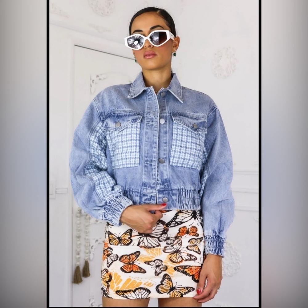Surelymine Fit Blue Denim Jacket